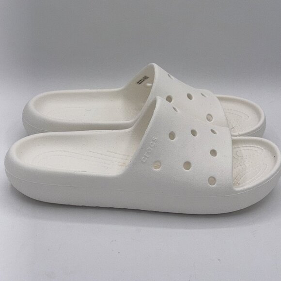 CROCS Classic Crocs Slide Slip-On Unisex Size M7 / W9 White - Picture 4 of 7